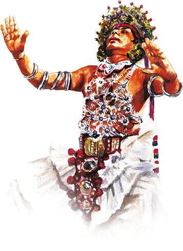 Traditional Sri Lankan dancers